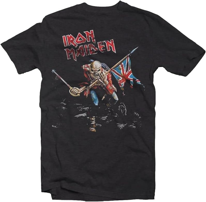 IRON MAIDEN - 80S TOUR SIZE XL - CHARCOAL