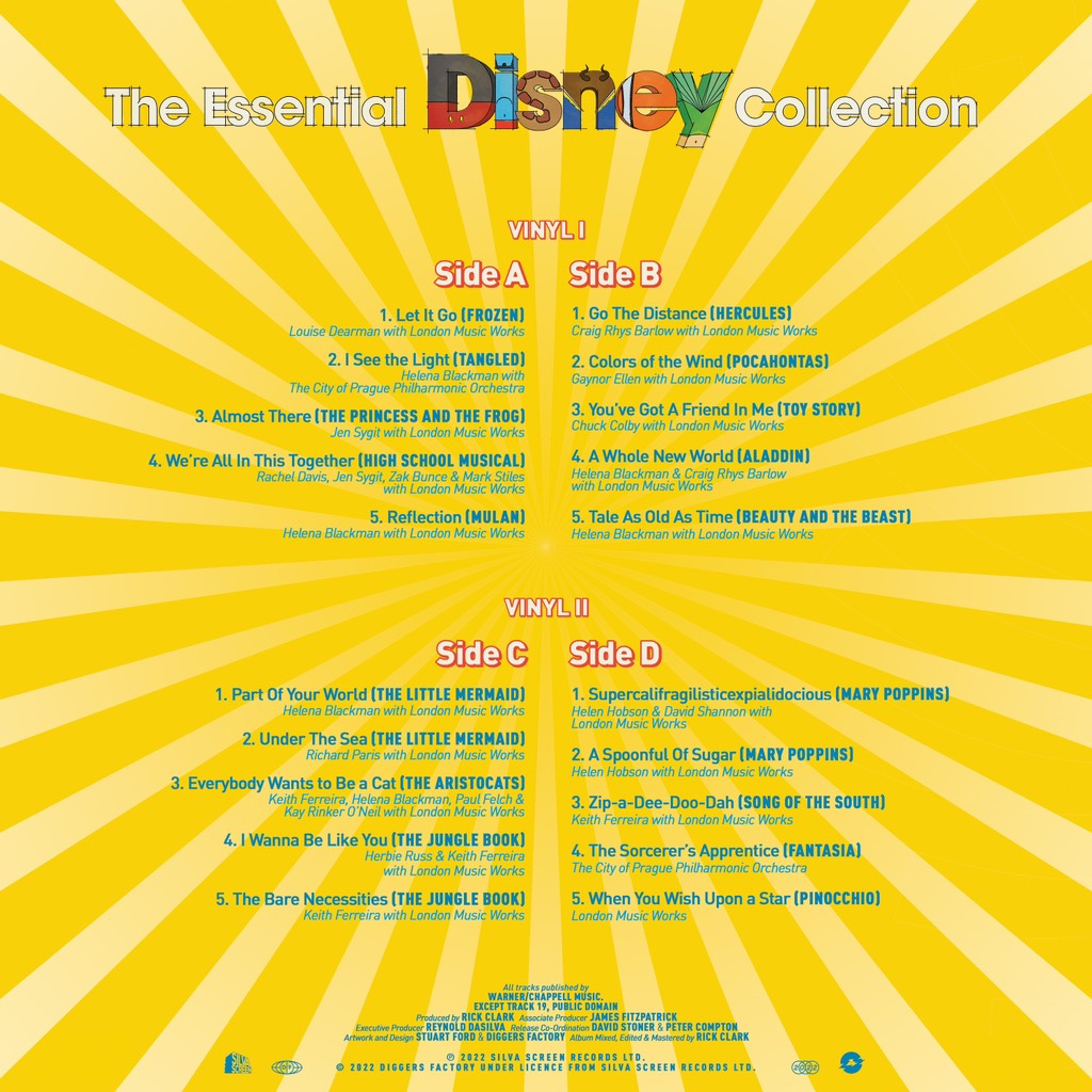 vinyl LONDON MUSIC WORKS & THE CITY OF PRAGUE PHILHARMONIC ORCHESTRA - ESSENTIAL DISNEY COLLECTION (BLUE VINYL/2LP)