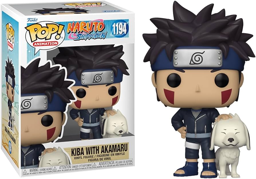 FUNKO POP! ANIMATION: Naruto- Kiba w/Akamaru (Large Item, Vinyl Figure)