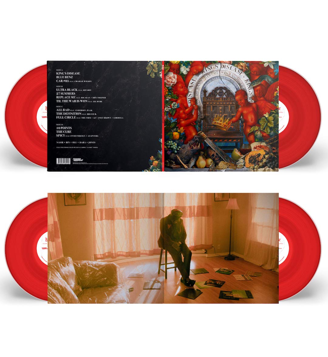 NAS - King's Disease Red (2 lp ,Explicit Lyrics)