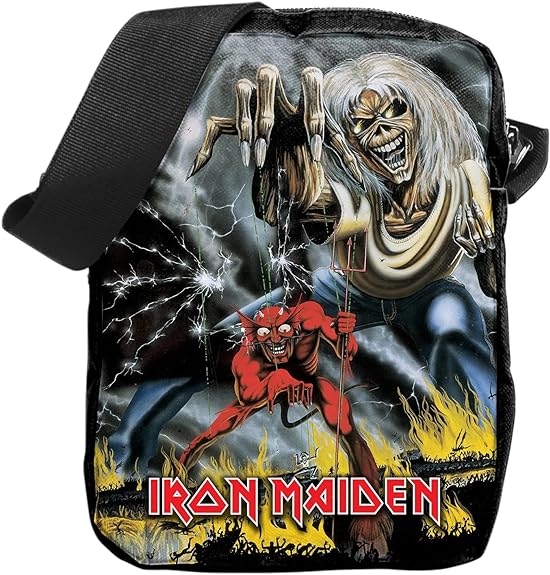 IRON MAIDEN CROSSBODY BAG - NUMBER OF THE BEAST (ROCKSAX)