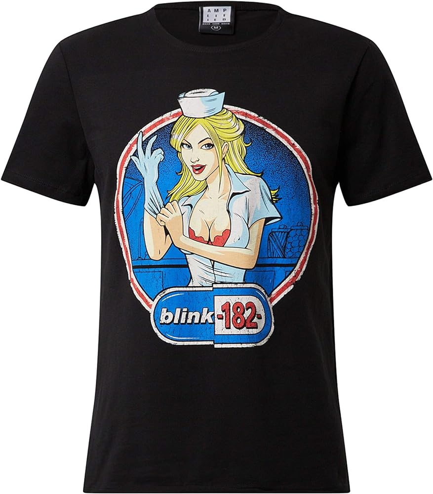 BLINK 182 ENEMA OF THE STATE T SHIRT VINTAGE BLACK MEDIUM