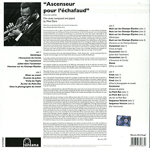 Đĩa LP Miles Davis – Ascenseur Pour L'Échafaud (Lift To The Scaffold)