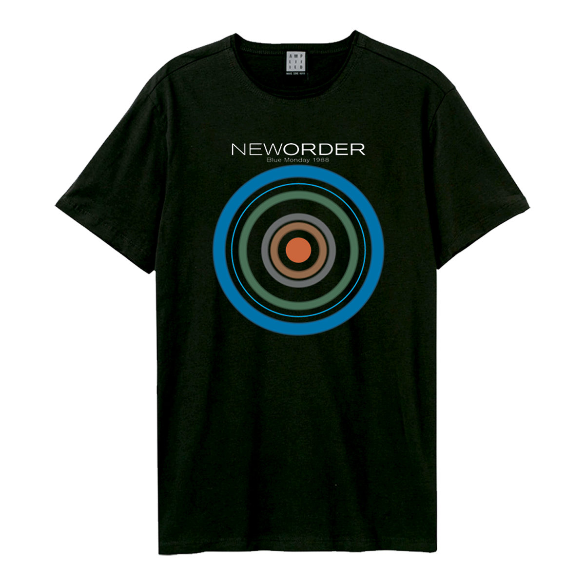 NEW ORDER - BLUE MONDAY AMPLIFIED SMALL VINTAGE BLACK T SHIRT