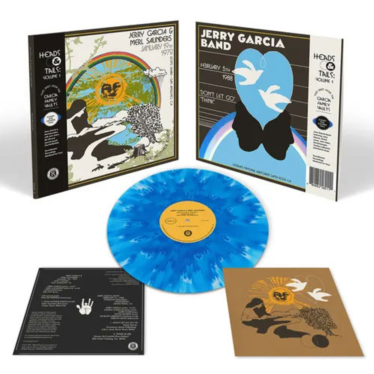 Jerry Garcia & Merl Saunders Heads & Tails Vol. 1 LP (Cloudy Blue Vinyl)