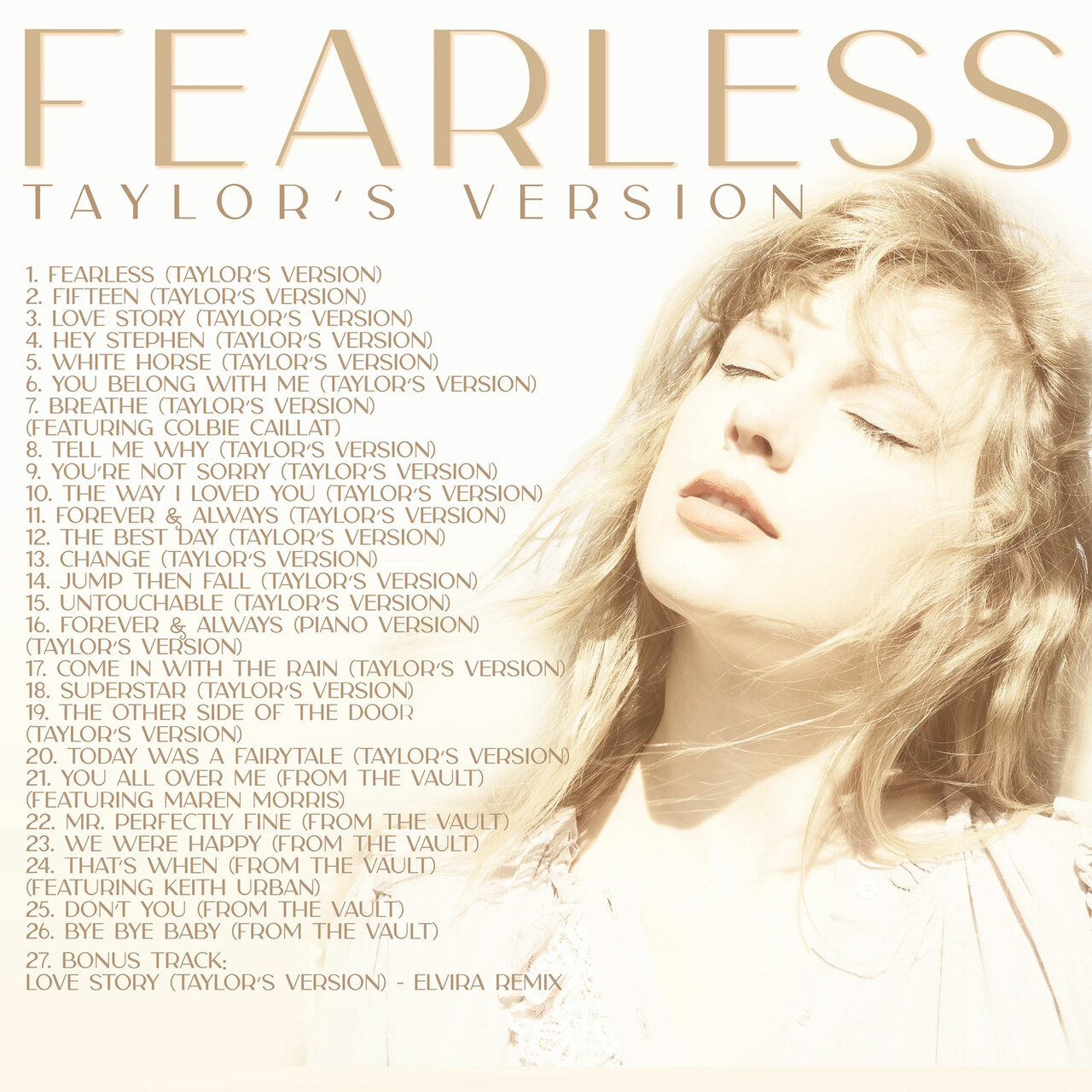 Taylor Swift - Fearless (Taylor's Version) ( 3LP Gold Vinyl)
