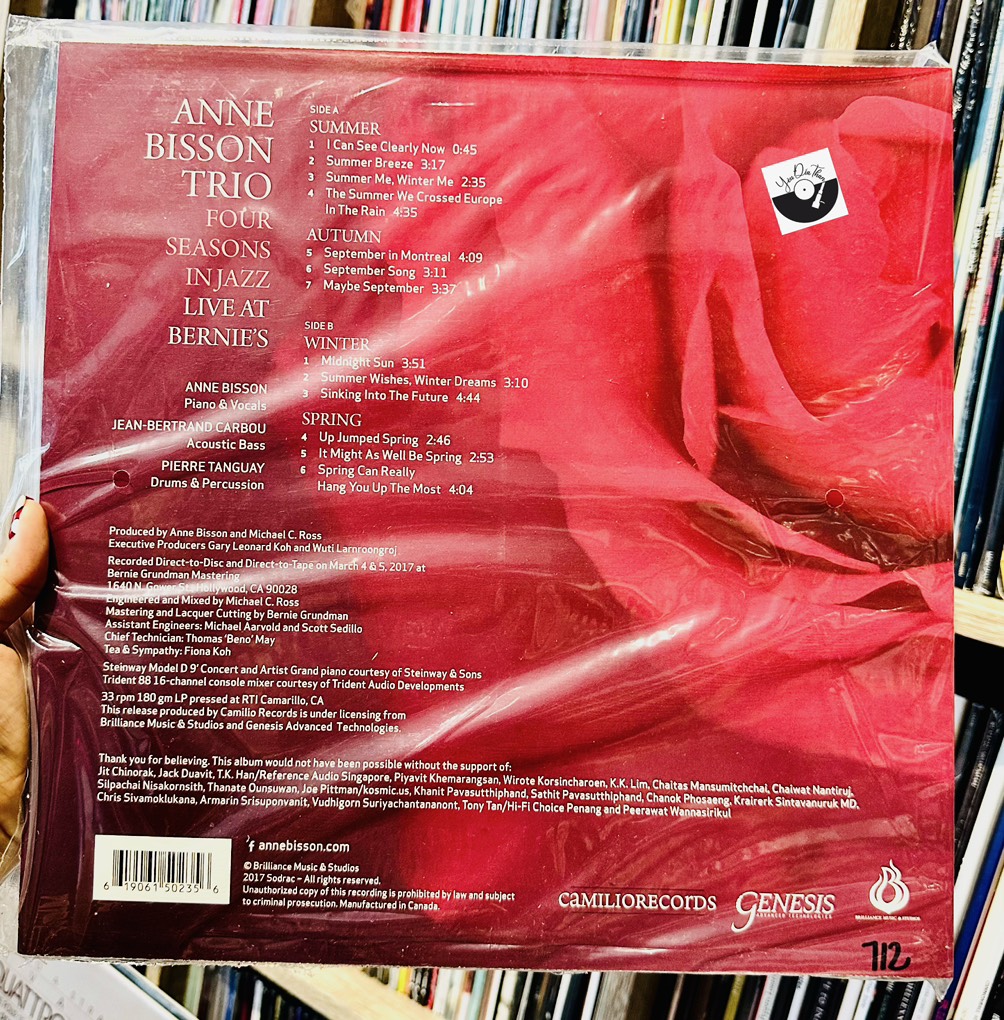 vinyl The Anne Bisson Trio - Four Seasons In Jazz Live At Bernie's Hand( Numbered Limited, D2D, 180g , Opaque Pink Vinyl)