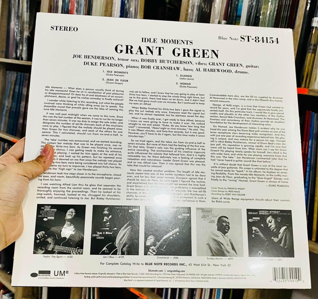 Grant Green -  Idle Moments (Blue Note Classic Vinyl Edition) 180g