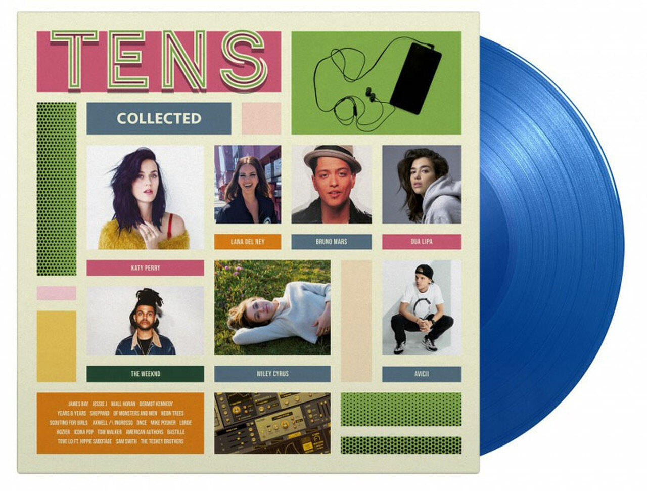 vinyl VARIOUS ARTISTS - TENS COLLECTED (2LP/TRANSLUCENT BLUE VINYL/180G)