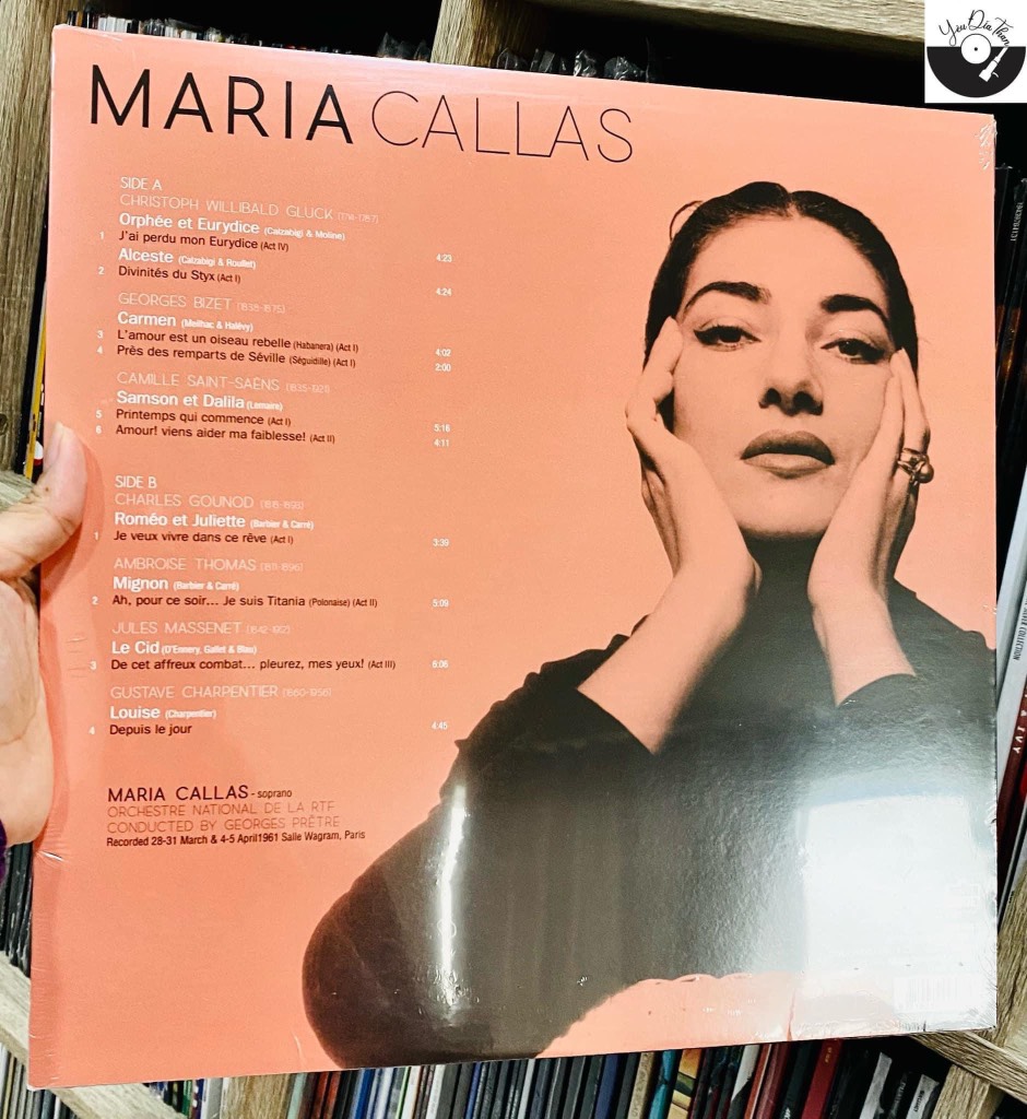 Đĩa LP Maria Callas - Callas A Paris