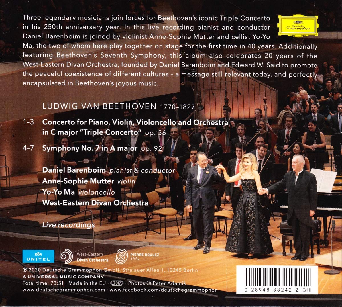 BEETHOVEN: TRIPLE CONCERTO - SYMPHONY NO. 7