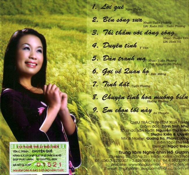 ĐĨA CD THU HÀ - CHUYỆN QUÊ
