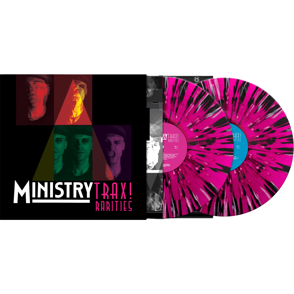 Trax Rarities - Black/ white/ magenta Splatter