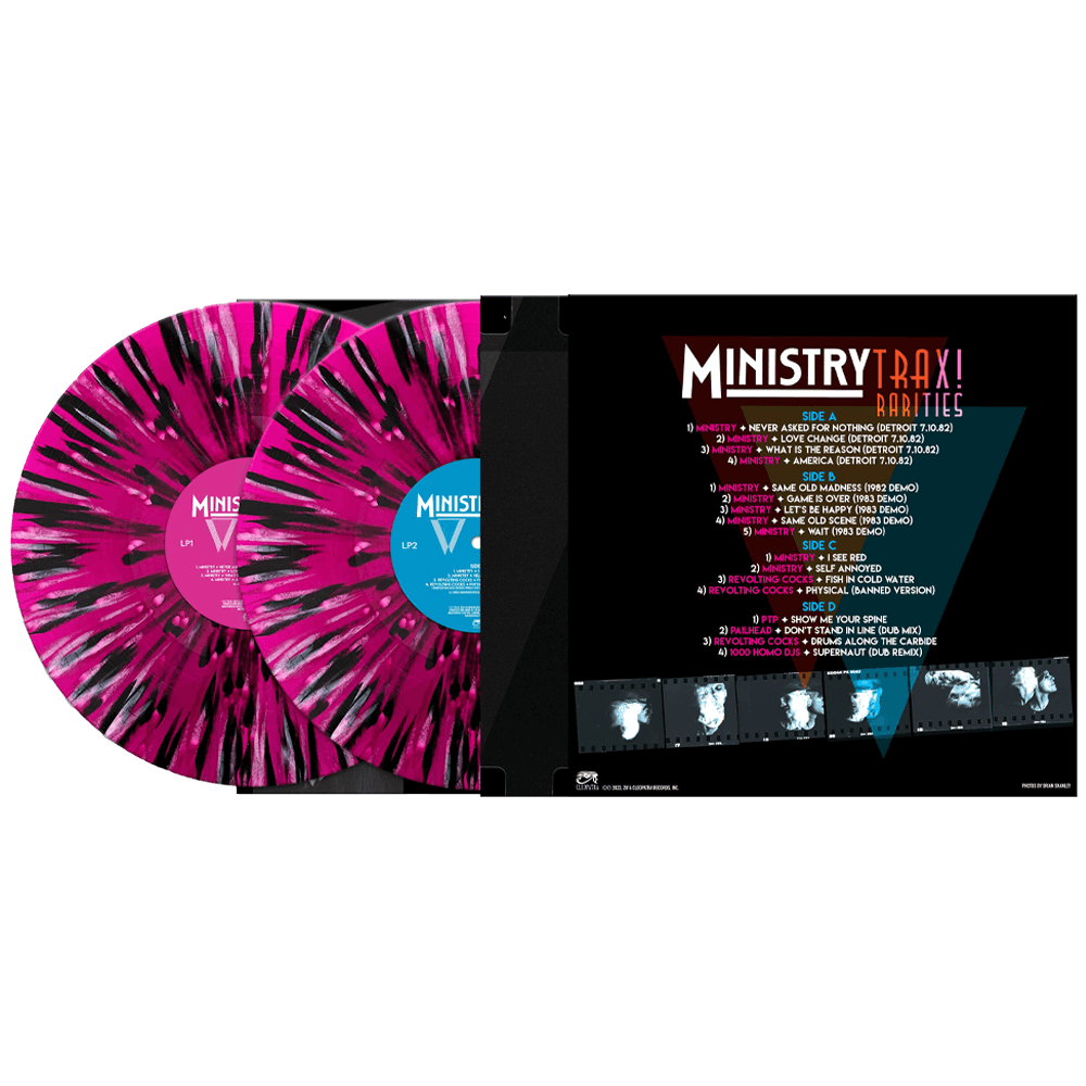 Trax Rarities - Black/ white/ magenta Splatter