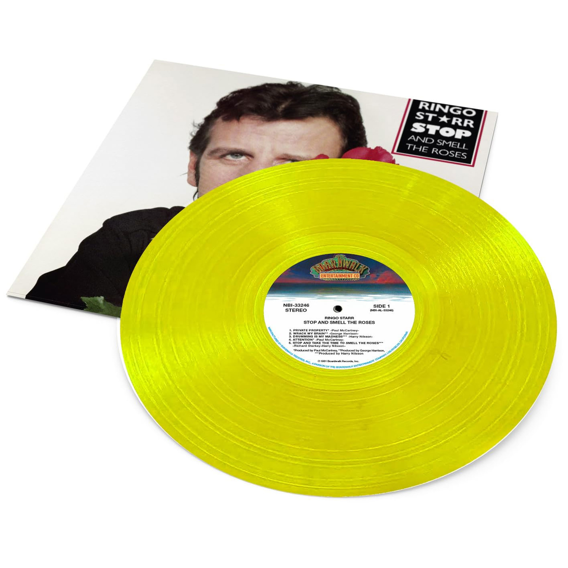 Ringo Starr Stop and Smell the Roses (Yellow Submarine Edition) LP (Yellow Vinyl)
