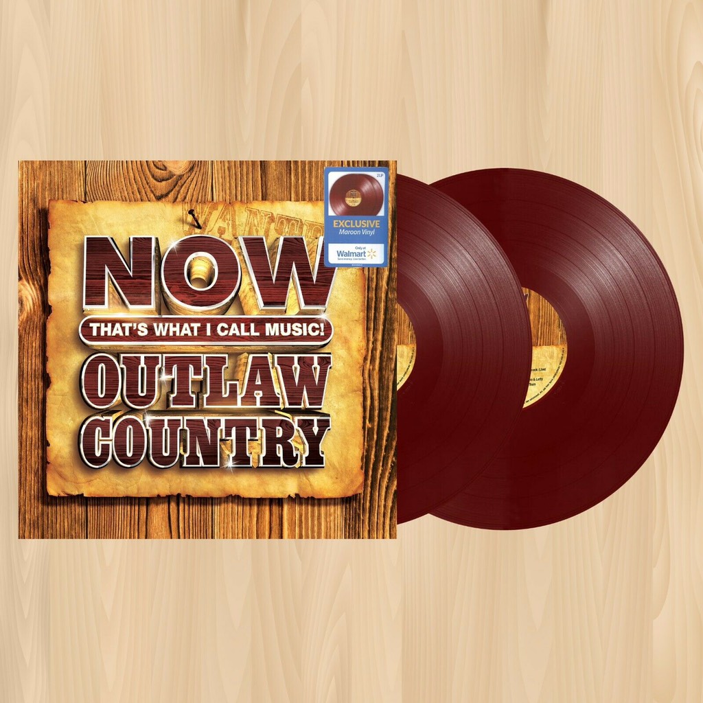 vinyl VARIOUS ARTISTS - NOW OUTLAW COUNTRY (MAROON VINYL/2LP)