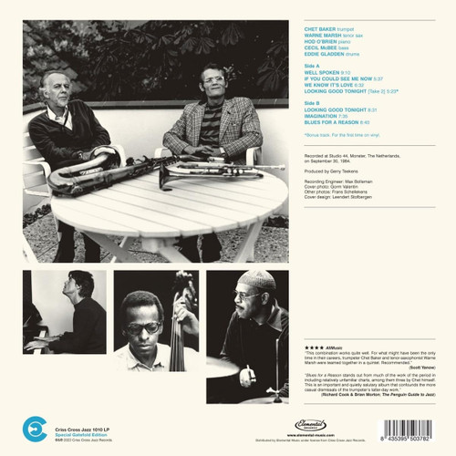 Chet Baker Quintet featuring Warne Marsh Blues for a Reason 180g LP