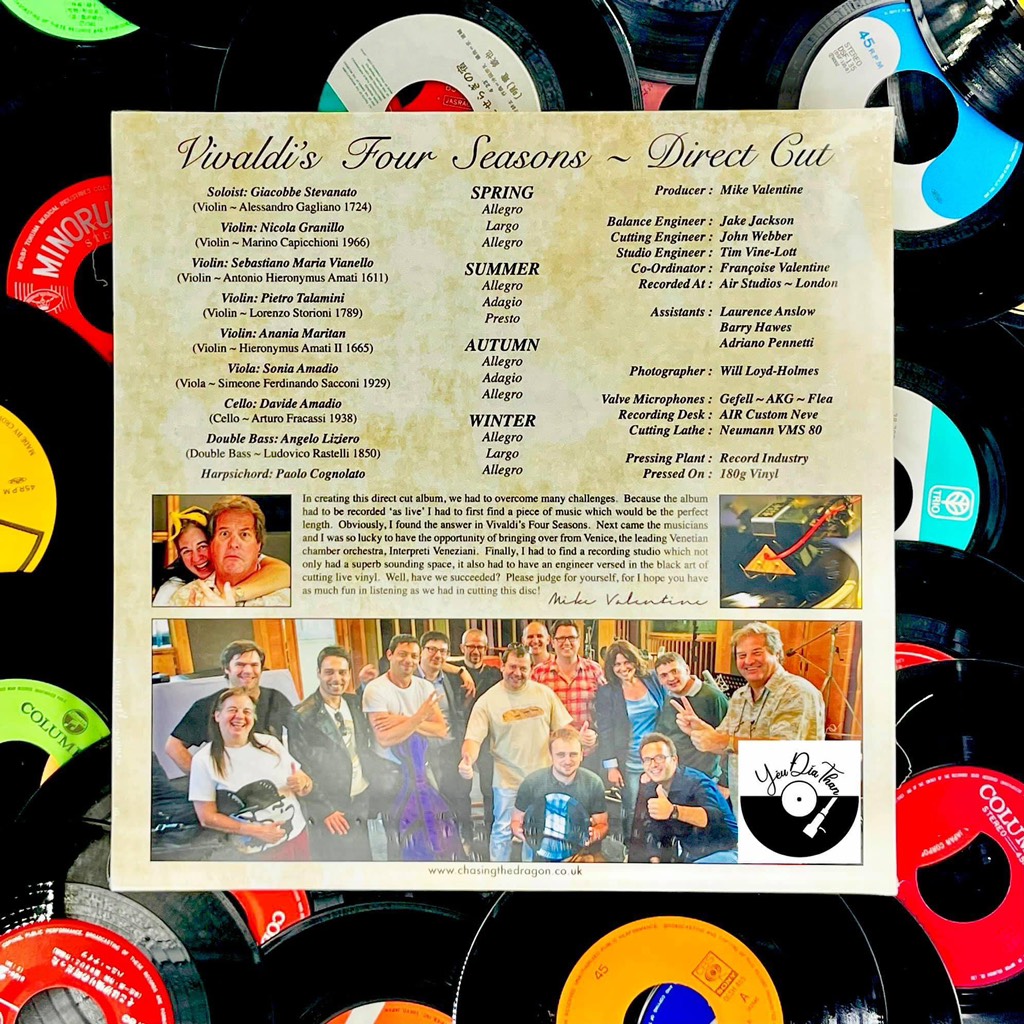 vinyl Interpreti Veneziani Chamber Orchestra - Vivaldi The Four Seasons ( Direct cut to vinyl)