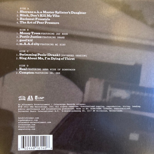 KENDRICK LAMAR - GOOD KID, M.A.A.D CITY (X) (10TH ANNIVERSARY EDITION/2LP)