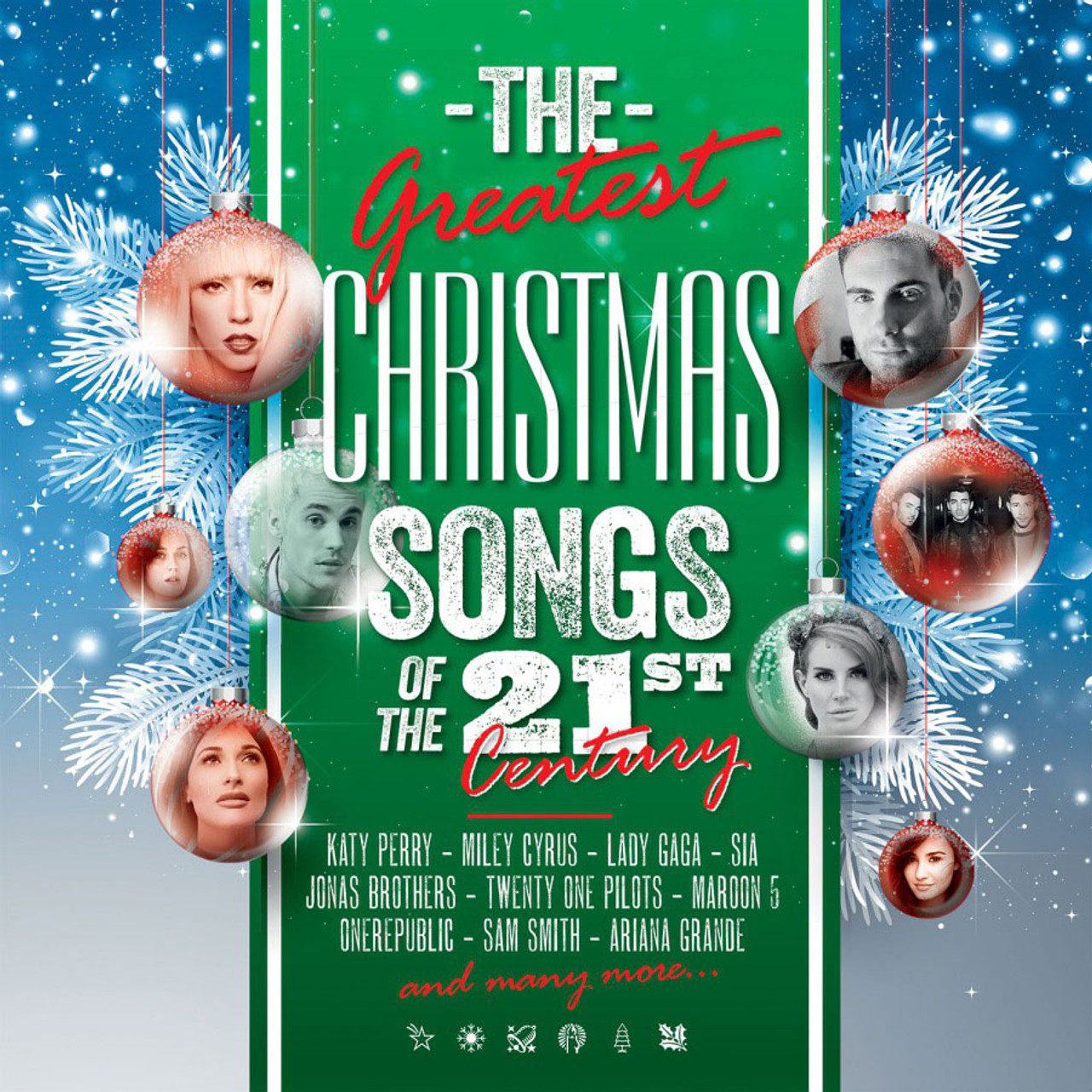 Greatest Christmas Songs of the 21st Century 180g Import 2LP (White and Red Vinyl)