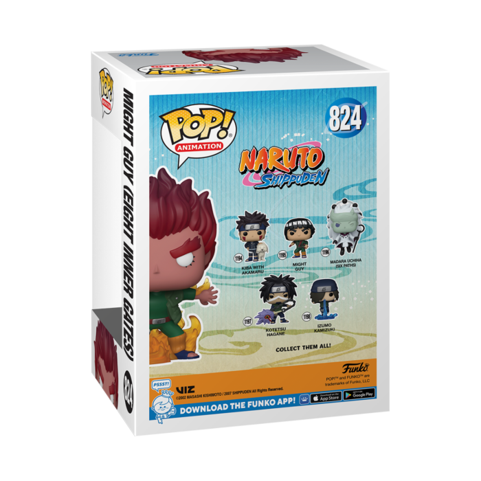 FUNKO POP! ANIMATION: Naruto - Might Guy (Eight Inner Gates) (Vinyl Figure)