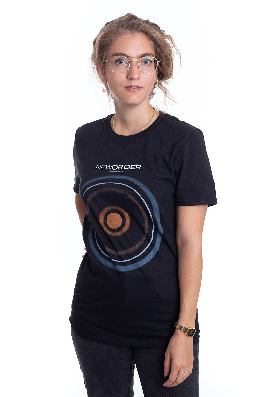 NEW ORDER - BLUE MONDAY AMPLIFIED SMALL VINTAGE BLACK T SHIRT