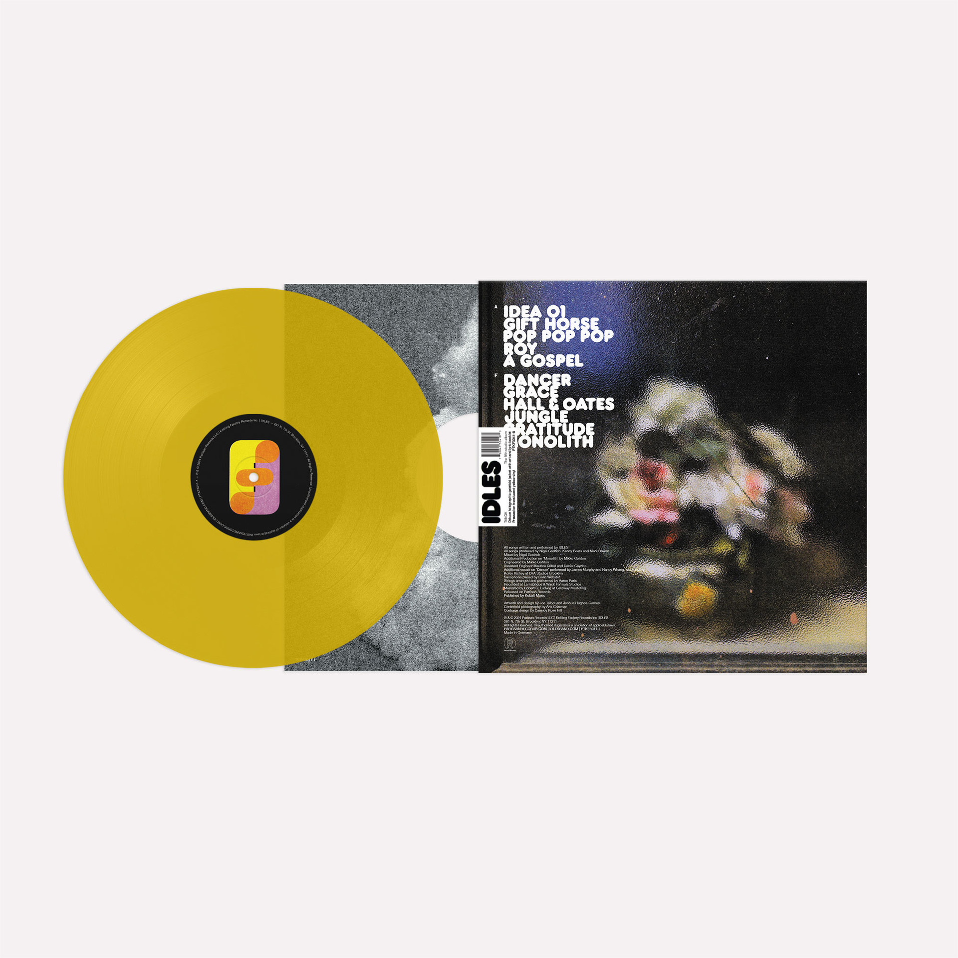 IDLES TANGK (Deluxe Edition) LP (Translucent Yellow Vinyl)