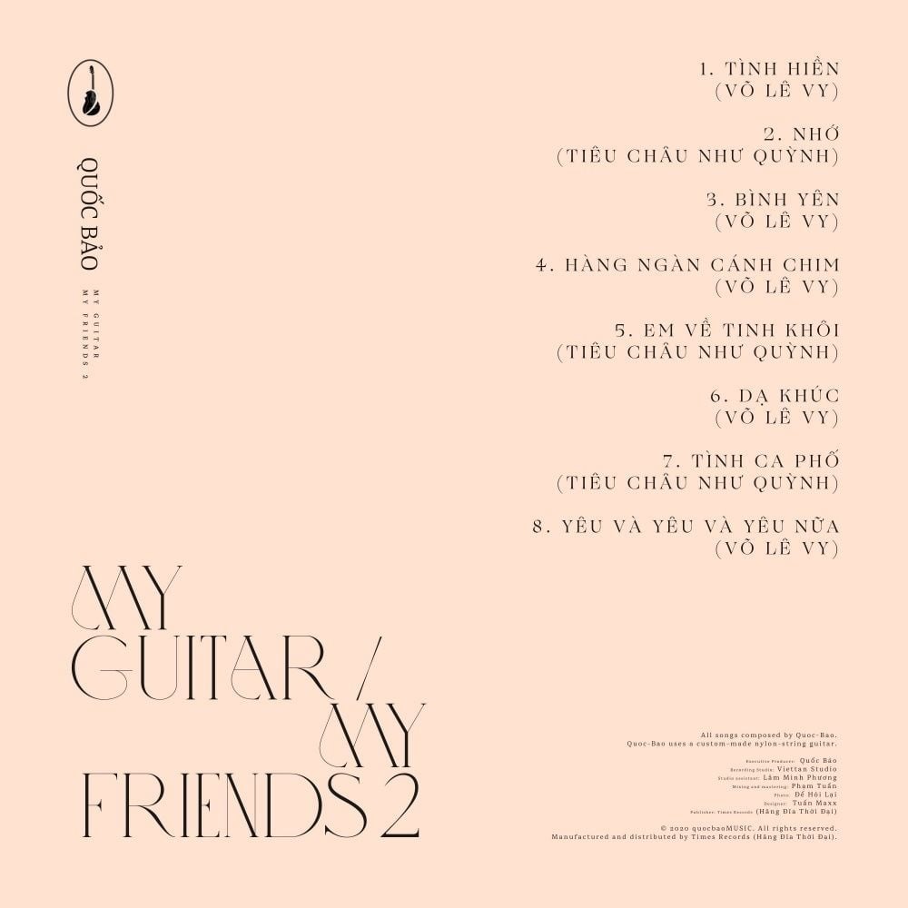 ĐĨA CD QUỐC BẢO - MY GUITAR MY FRIENDS 2