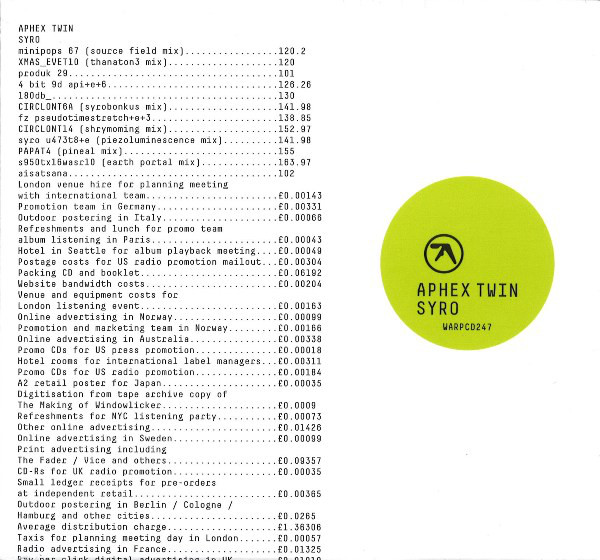 APHEX TWIN - SYRO (3xLP)