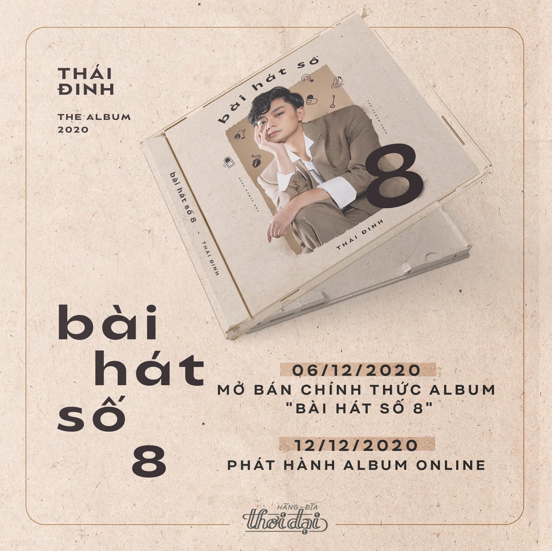 ĐĨA CD THÁI ĐINH - BÀI HÁT SỐ 8 (STANDARD)