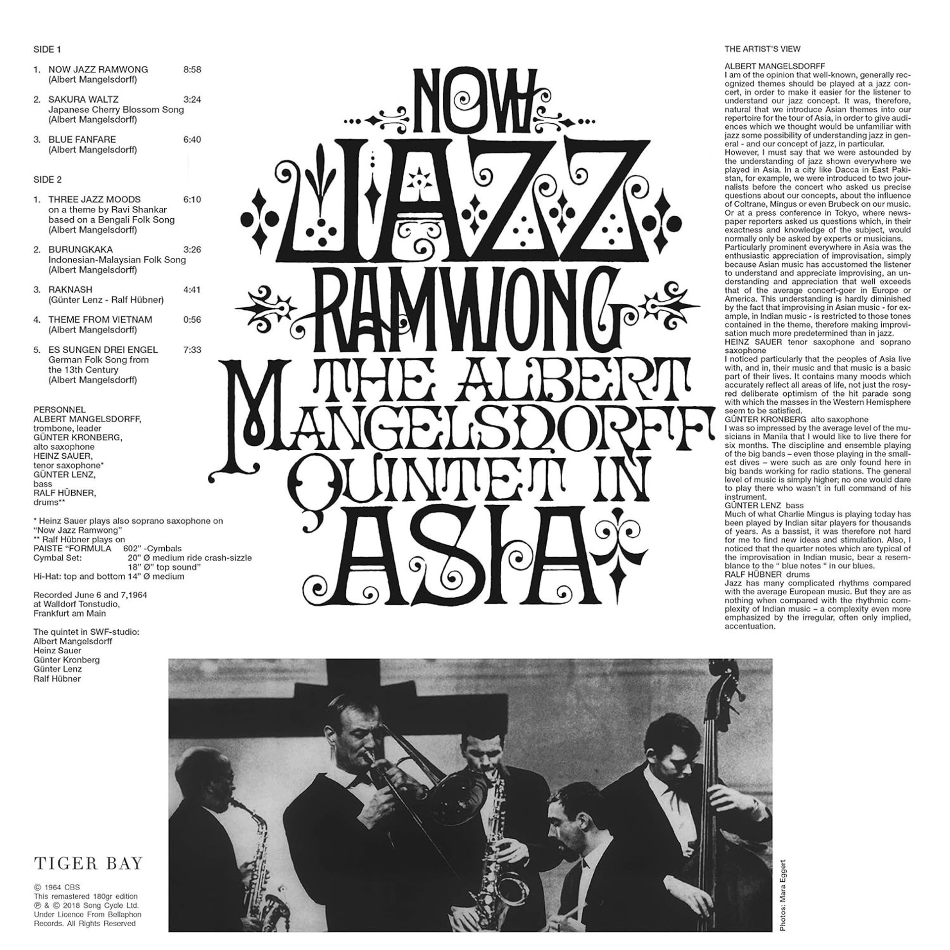 The Albert Mangelsdorff Quintet Now Jazz Ramwong 180g LP