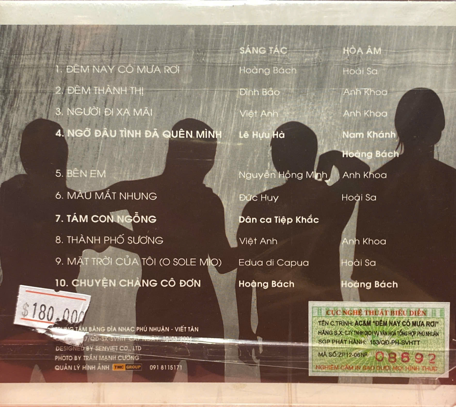 ĐĨA CD AC&M VOL.3 - ĐÊM NAY CÓ MƯA RƠI