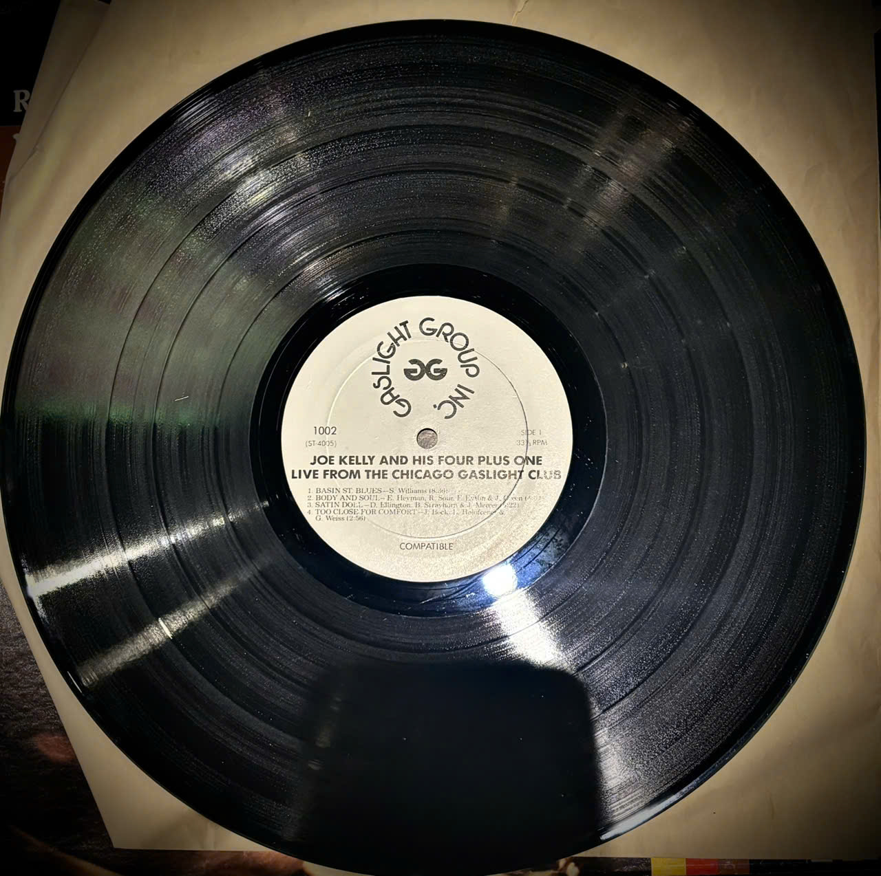 đĩa than cũ Joe Kelly & His Four Plus One – Live From The Chicago Gold Coast Gaslight Club