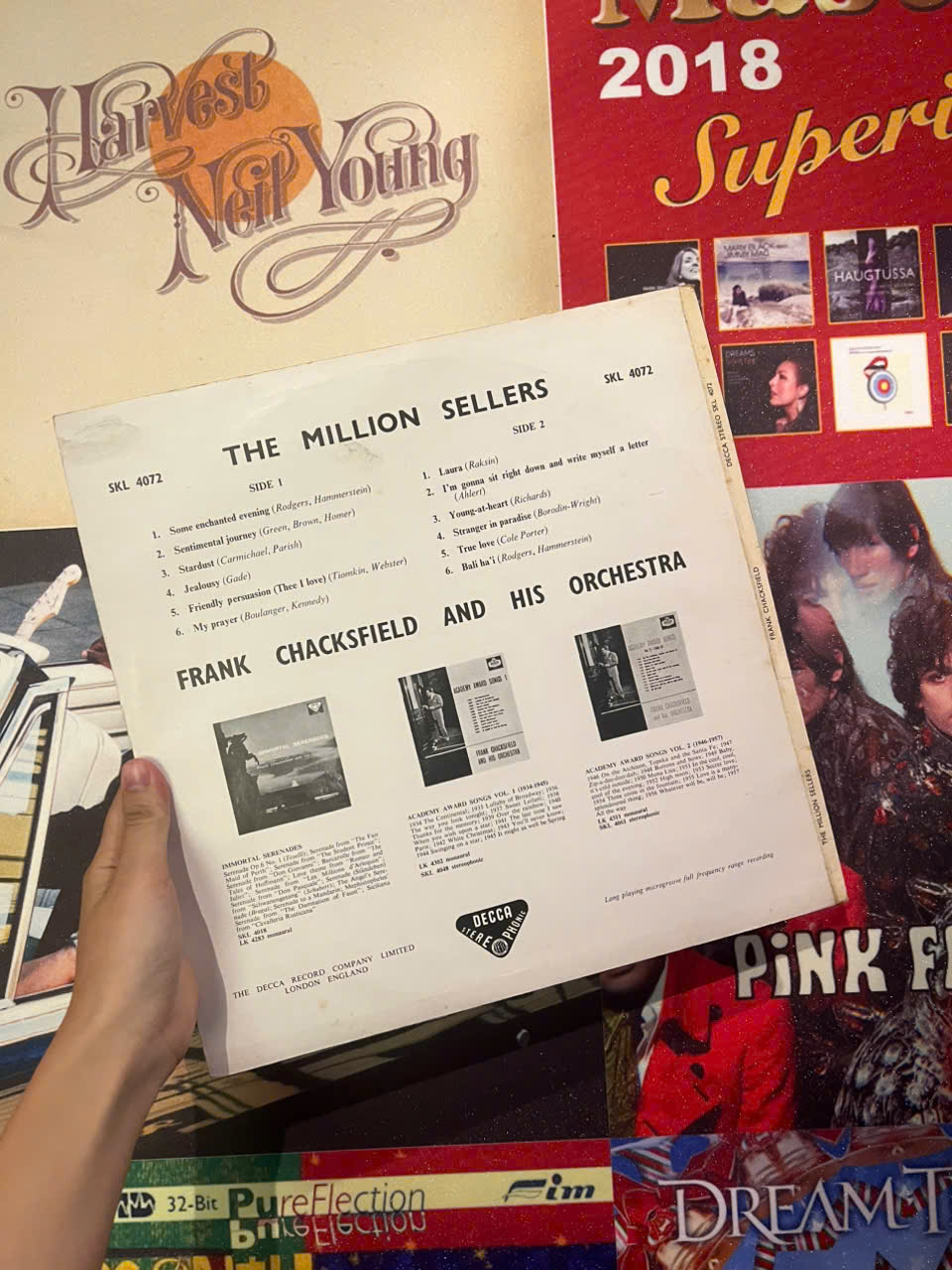 đĩa than cũ Frank Chacksfield & His Orchestra – The Million Sellers