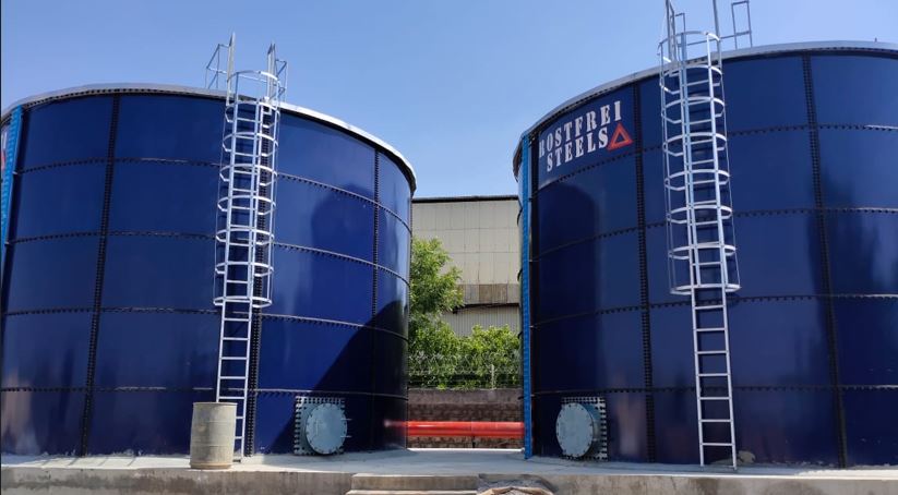 Bể thép chứa nước phủ thủy tinh