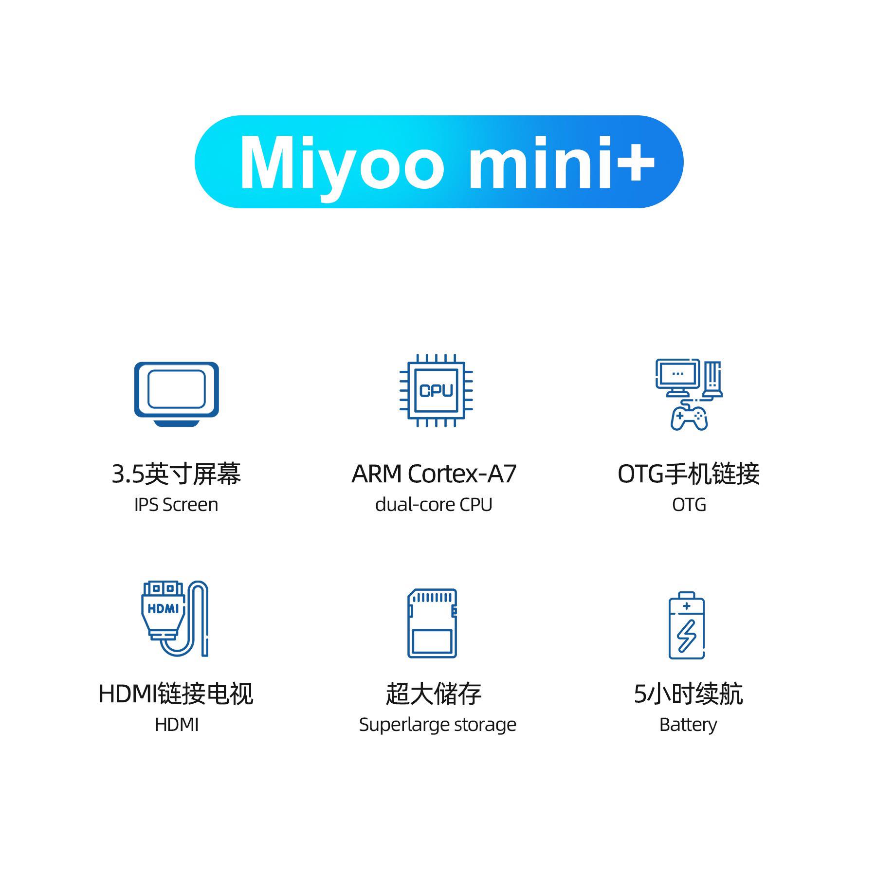 Máy chơi game cổ điên Retro Miyoo Mini Plus