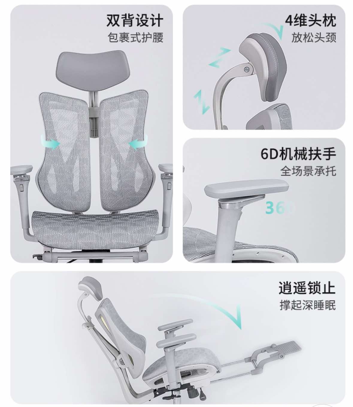 Ghế Công thái học Saigu HW1045