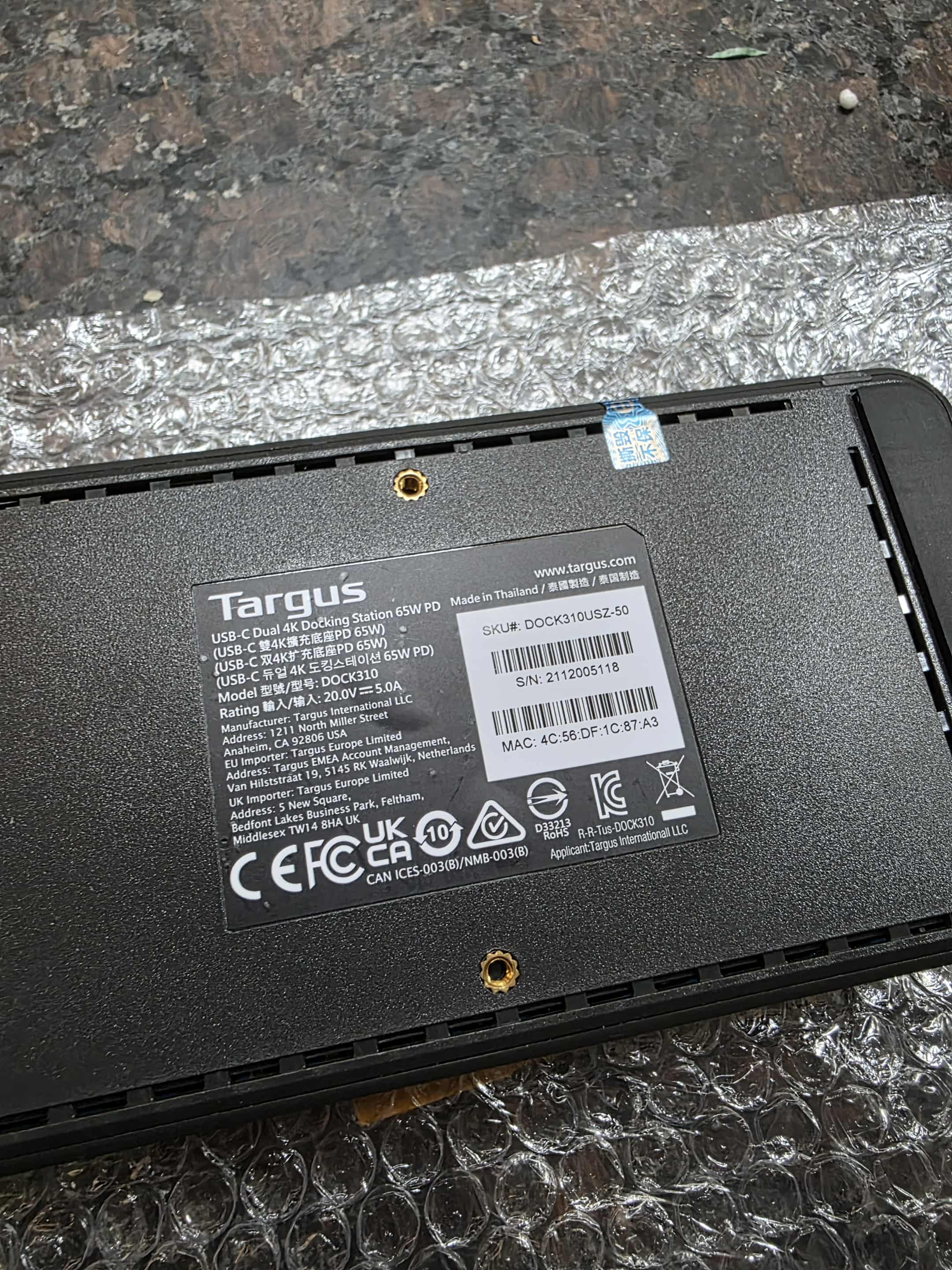 [Order] Cổng chuyển đổi Targus DOCK310 (dock để bàn có chipset)