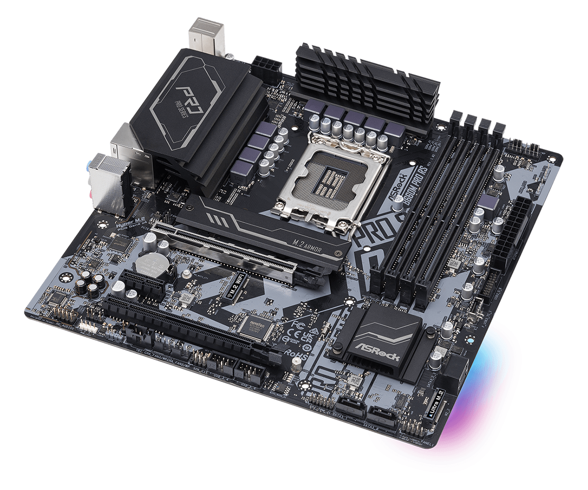MAINBOARD ASROCK B660M PRO RS (INTEL B660, SOCKET 1700, M-ATX, 4 KHE RAM DDR4)