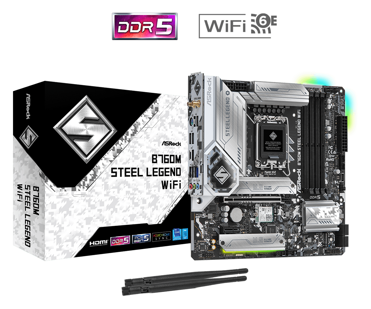 Mainboard ASRock B760M Steel Legend WiFi DDR5