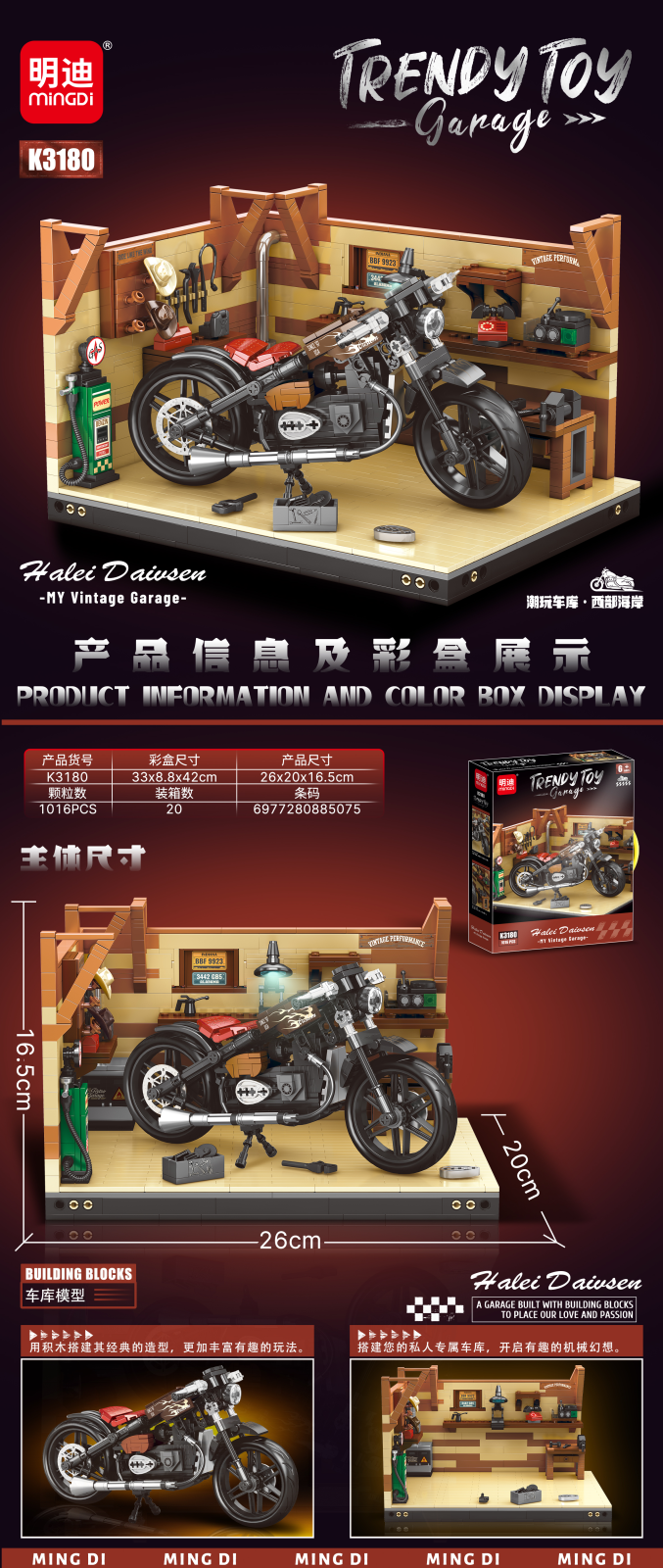 [Order] Bộ lắp ráp gara xe Mingdi