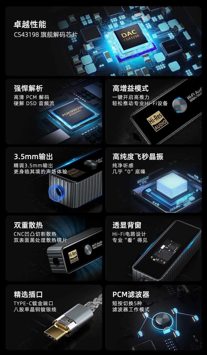 [Order] DAC nghe nhạc HiFi HA01 Pro