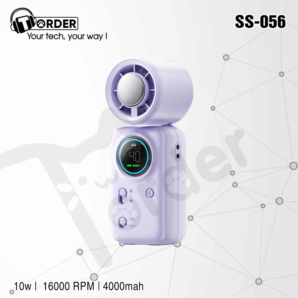 [Order] Quạt cầm tay mini sò lạnh SS-056