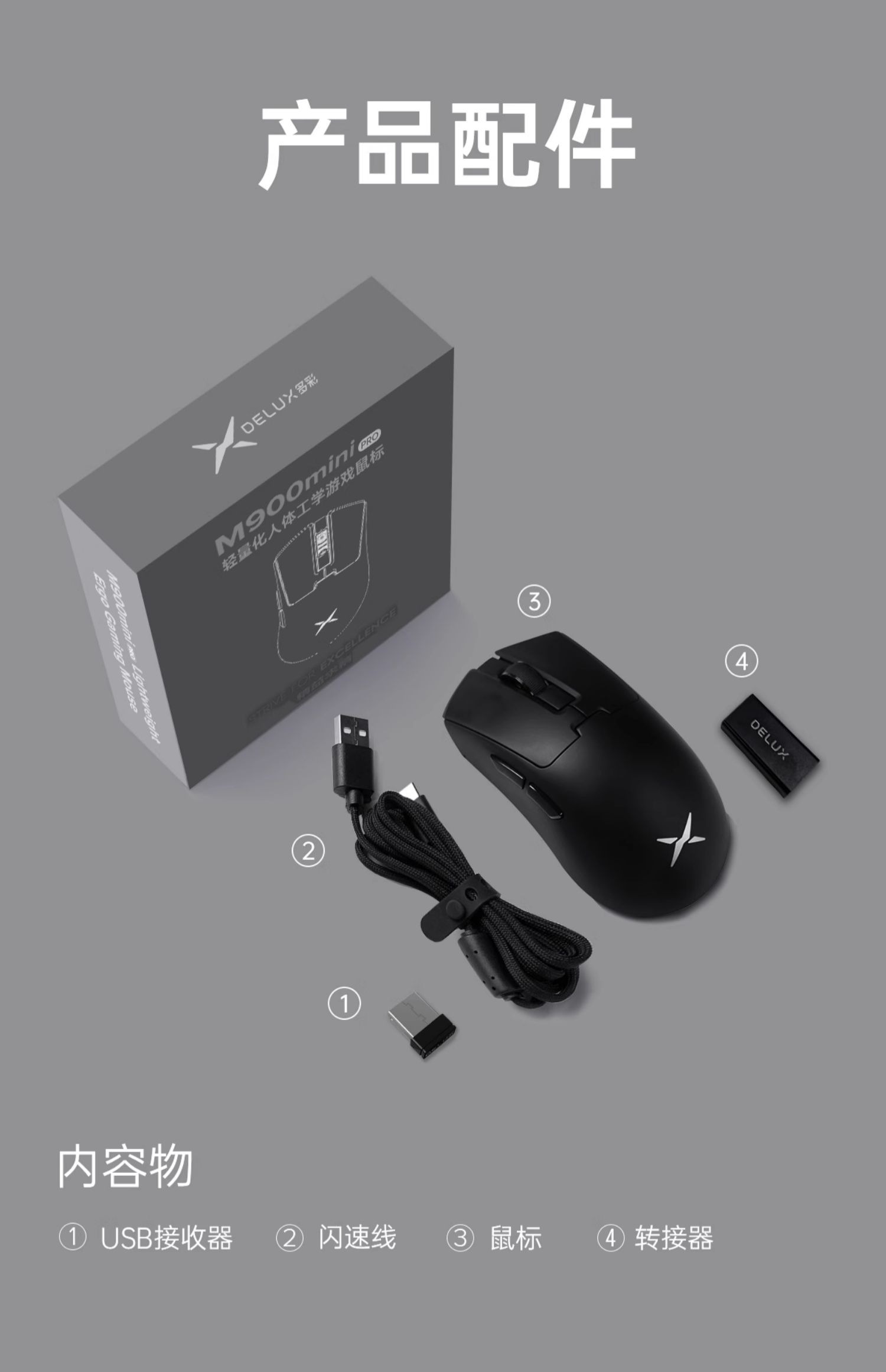 [Order] Chuột Delux M900 Mini pro