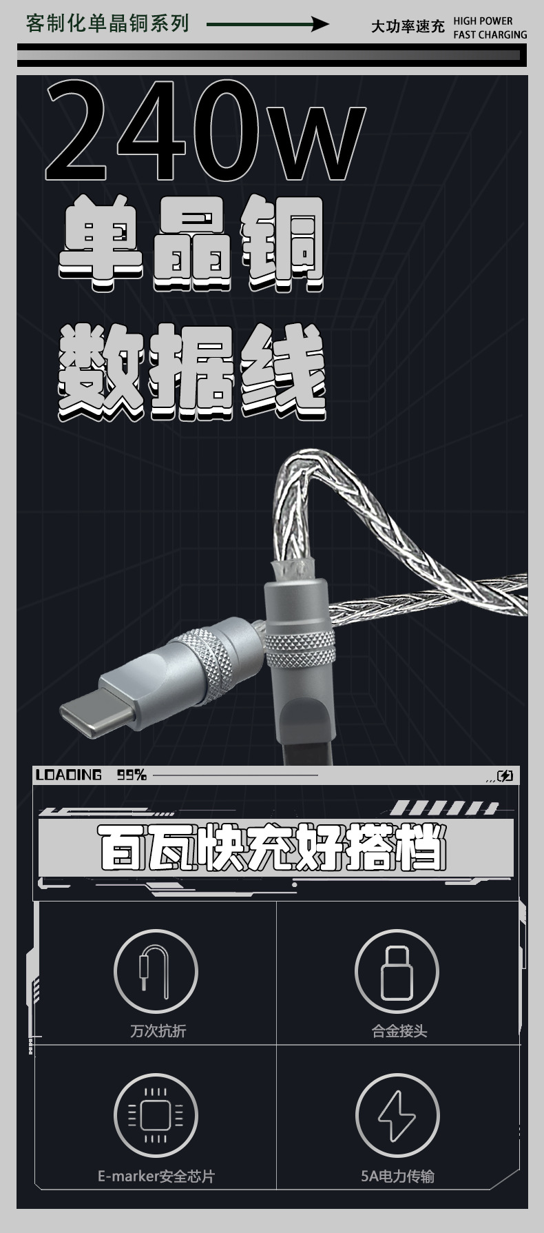 [Order] Cáp sạc Custom bện bằng sợi Audio