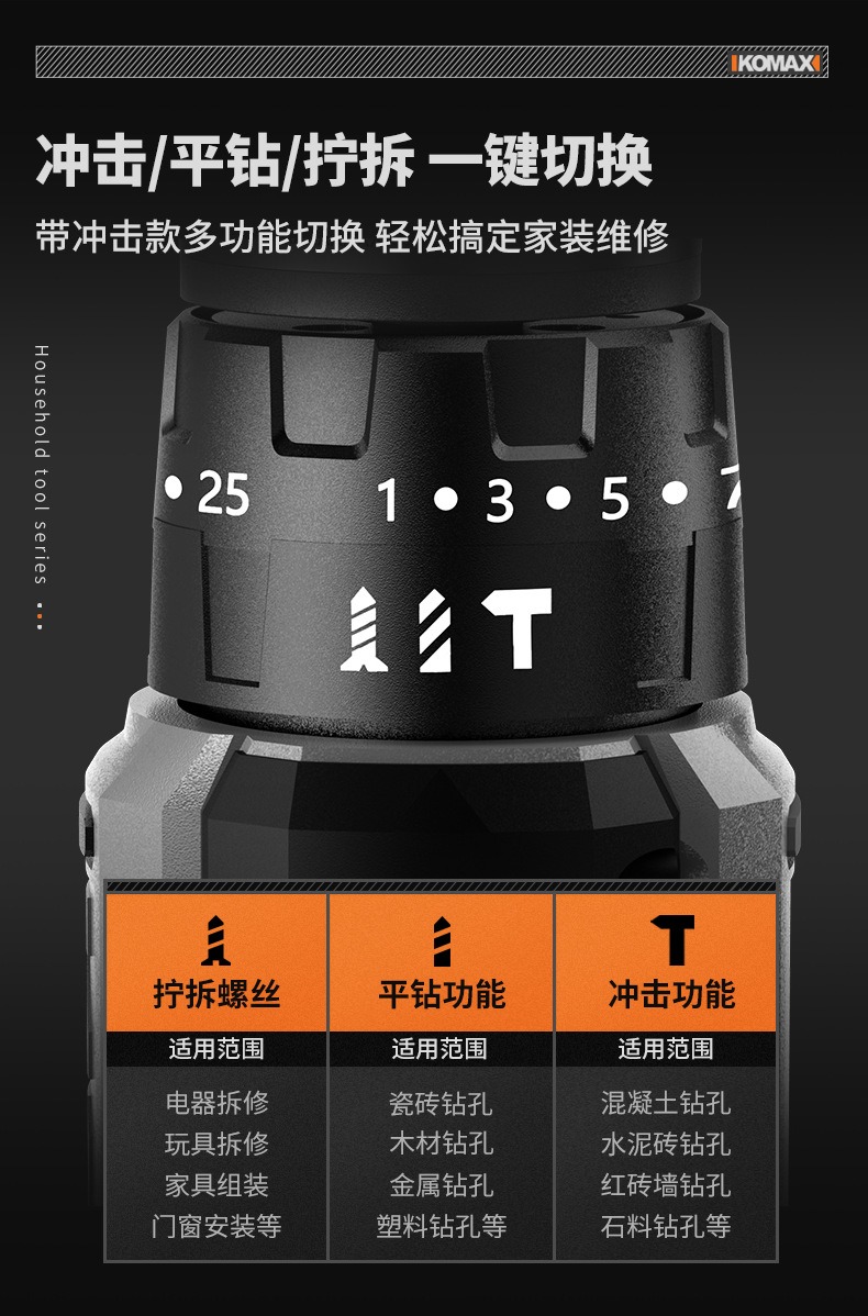 [Order] Máy khoan điện mini Komax