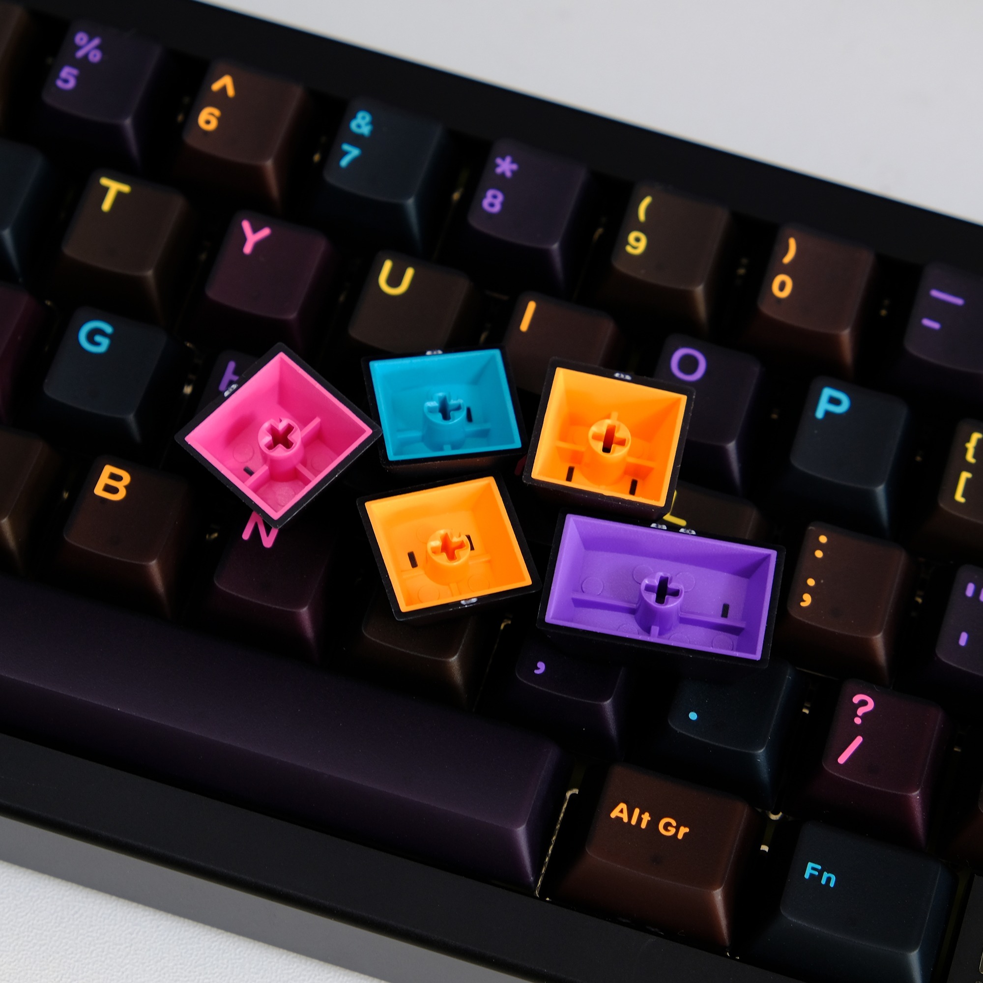 [Order] Keycap Aifei - Rainbow on Black