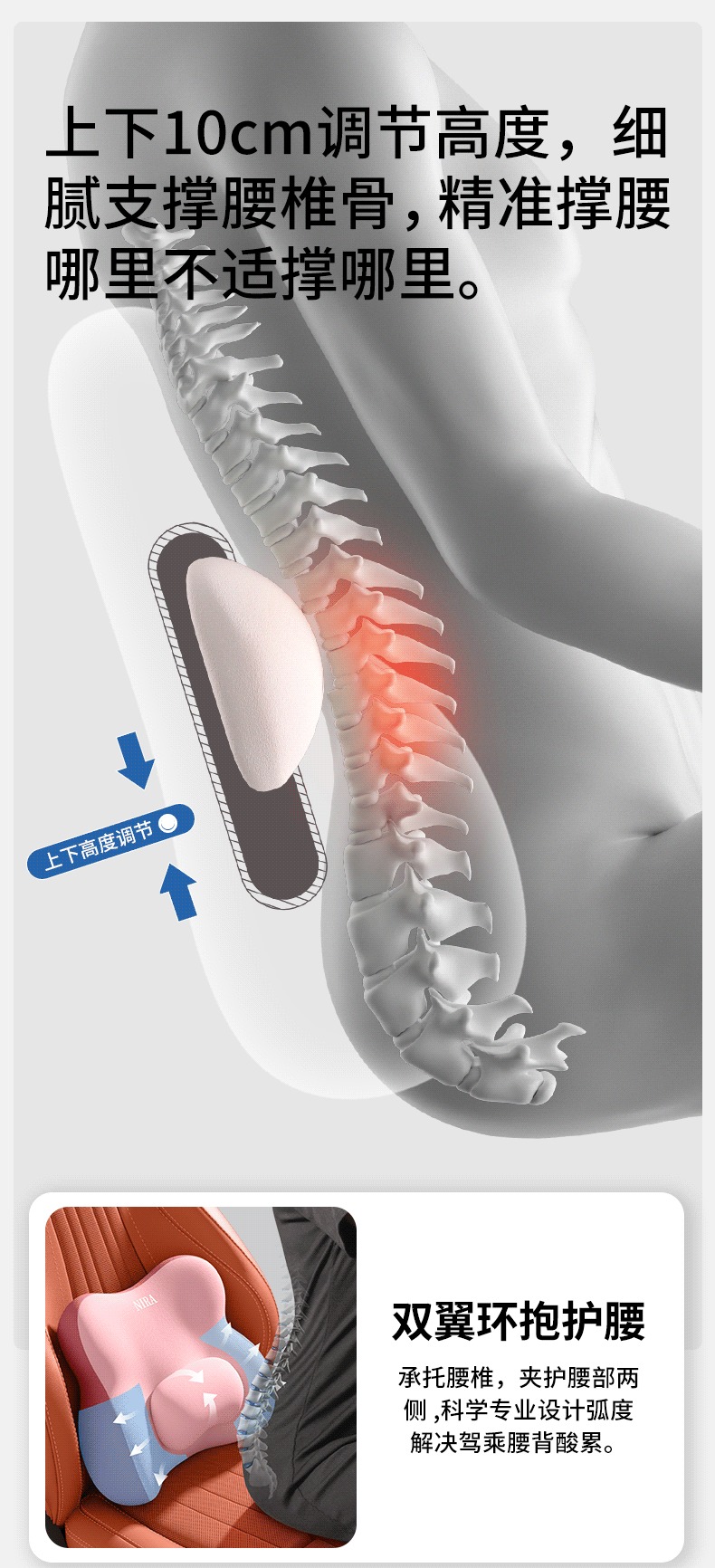 [Order] Đệm ghế massage thắt lưng NIRA