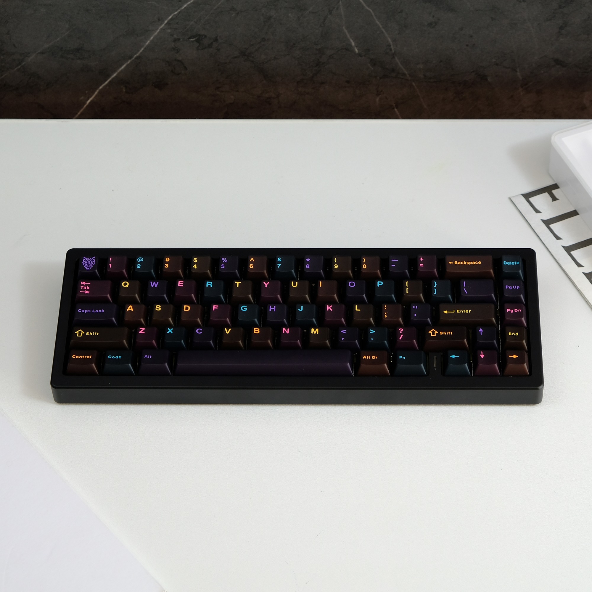 [Order] Keycap Aifei - Rainbow on Black