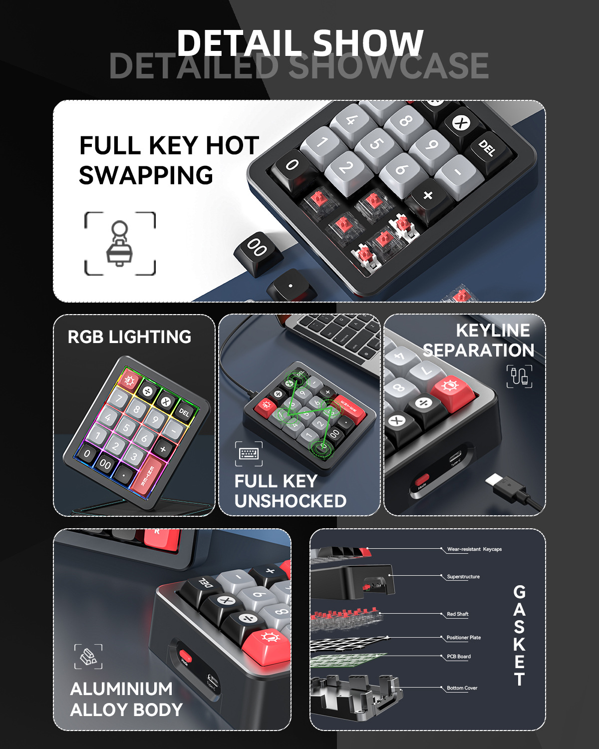 Bàn phím cơ Numpad K812